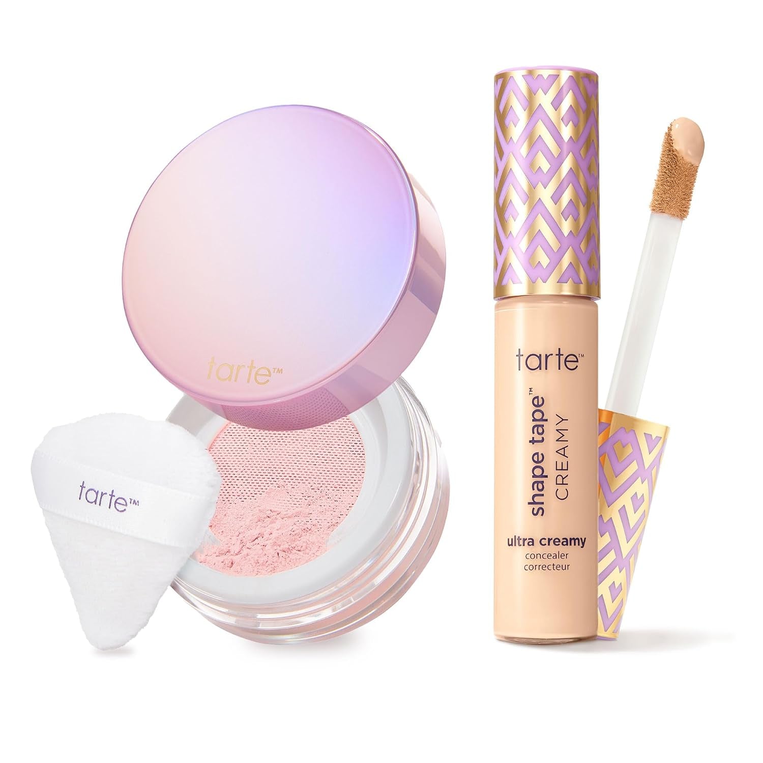 Tarte Shape Tape Creamy Concealer and Creaseless Setting Powder