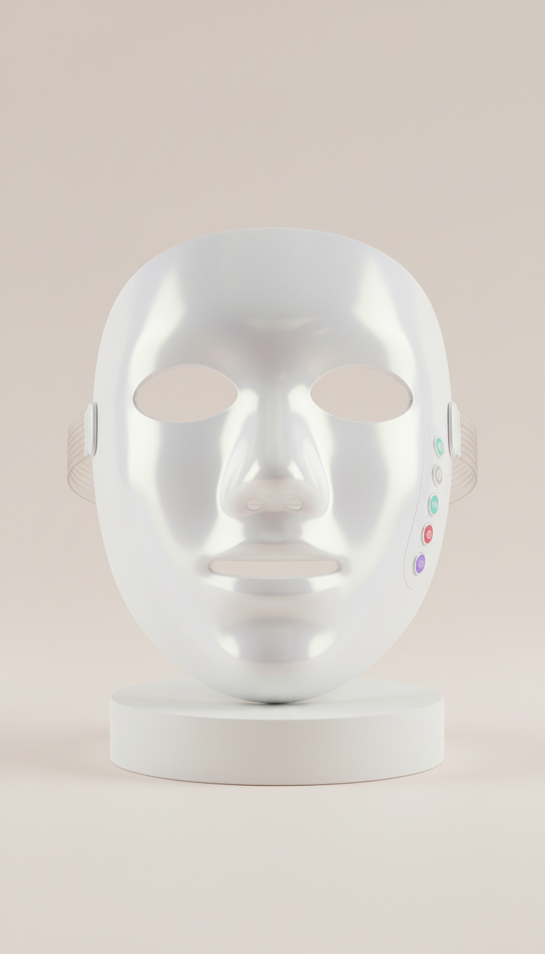 LED face mask with radiant aura settings