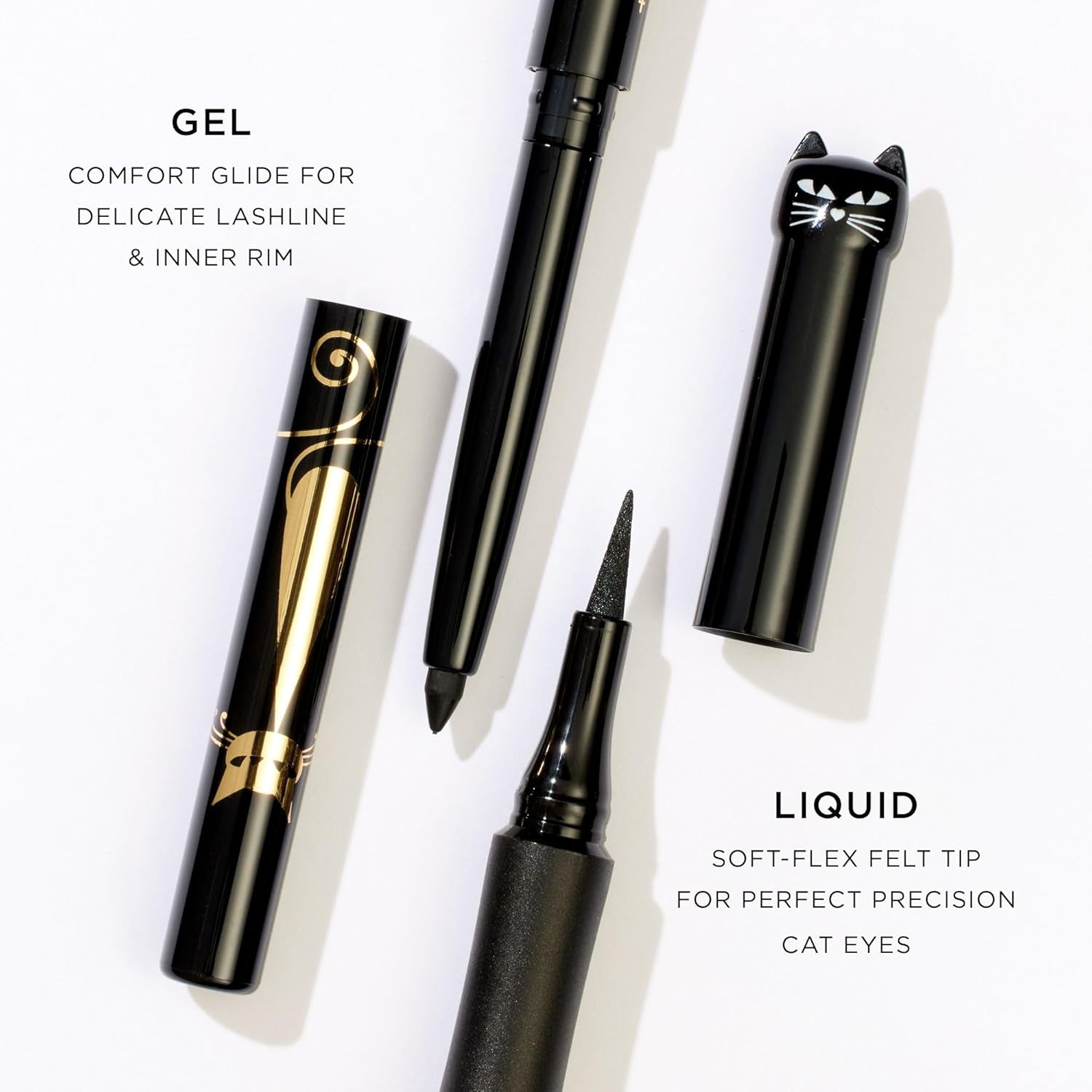 Tarte Sex Kitten Liquid Liner – Liquid Eyeliner Pen with Castor Oil for Bold, Nourished Lashes, Waterproof, All-Day Wear, Easy to Apply, Vegan & Cruelty-Free, Full Size, Black